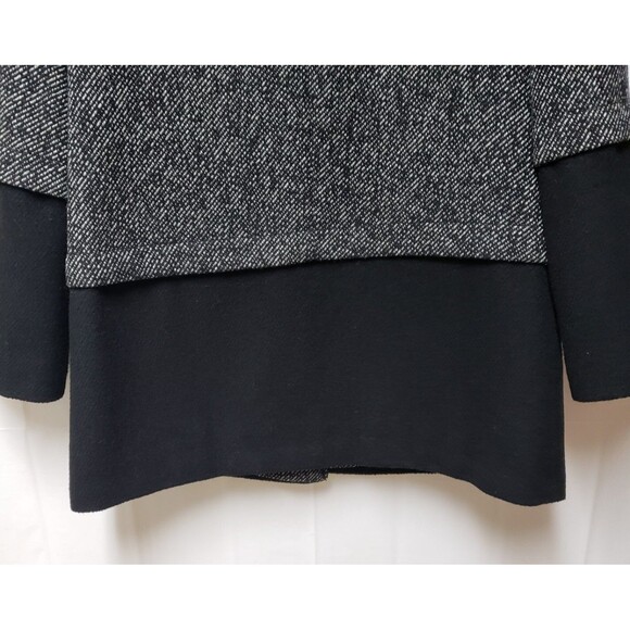 Women's Black Rivet Classy Wool Blend Color Block Winter Coat L Fully Lined NWOT - Picture 12 of 14